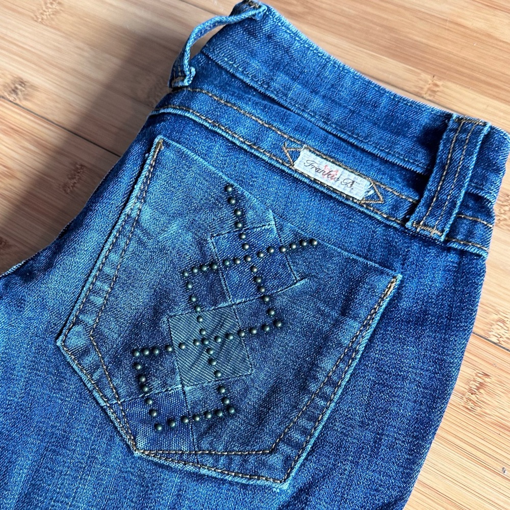 Frankie B. Jeans Embellished Vintage Denim